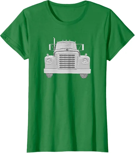 Vista 29 de Camiseta clásica de camión pesado International Harvester IH Loadstar, Negro, S