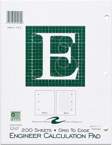 Vista 9 de Roaring Spring - Bloc de notas para ingeniería con cuadros de 5 x 5, colección Signature