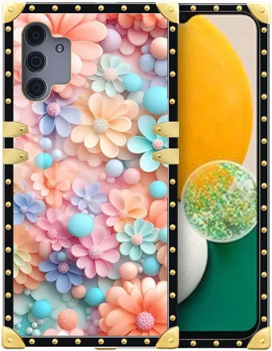 Vista 24 de Funda compatible con Samsung Galaxy A13 5G, 4 libélulas en la flor para mujeres y niñas, funda protectora de TPU suave a prueba de golpes