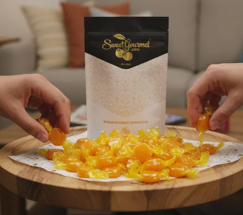Vista 3 de SweetGourmet Botones de mantequilla Caramelo duro envuelto a granel de Arcor 1 libra
