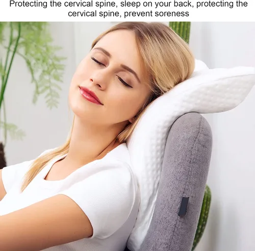Vista 3 de Almohada de abrazo, almohada de brazo que protege la columna cervical de espuma viscoelástica para oficina y hogar