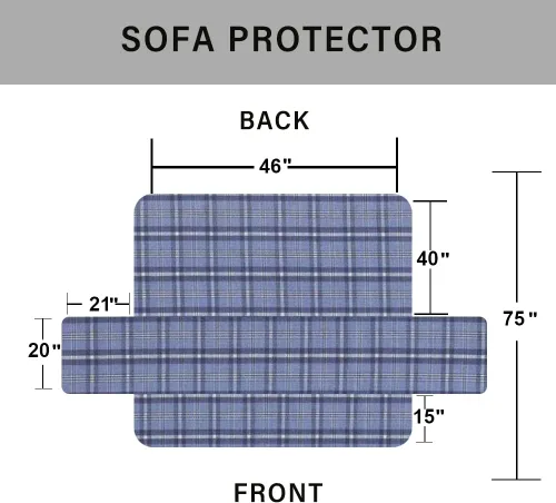 Vista 7 de vctops Funda acolchada de doble protección, 100 % impermeable, funda antideslizante para sofá de 2 plazas, protector reversible de muebles para Gris