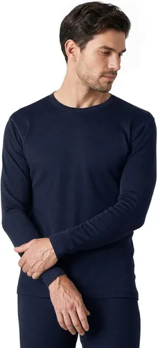 Vista 8 de LAPASA Mens 100% Merino Wool Base Layer Thermal Underwear Shirts Parte superior: Negro