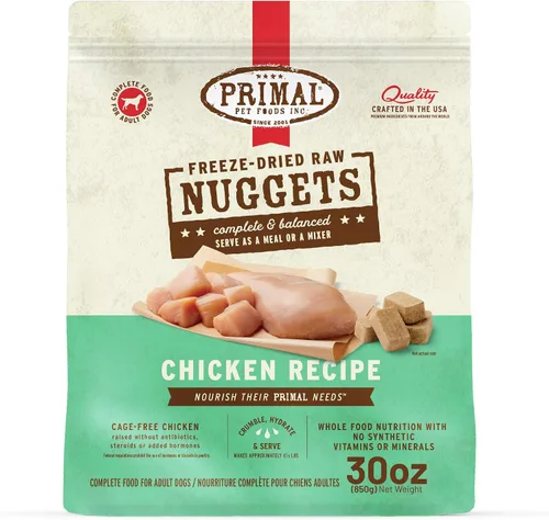 Vista 16 de Primal - Nuggets de alimento crudo liofilizado para perros, res, comida completa y balanceada, también se puede utilizar como complemento o premio