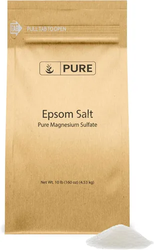 Vista 12 de Pure Original Ingredients Sal de Epsom Sulfato de magnesio puro, solución de remojo (4 onzas)