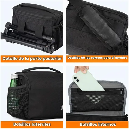 Vista 4 de TARION Bolsa de mensajero compacta para cámara réflex digital sin espejo 4L TSB-S