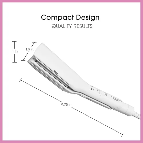 Vista 5 de Conair Mini plancha de viaje y plana 2 en 1 para ropa, alisadora de cabello