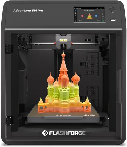 Vista 10 de Impresora 3D Flashforge Adventurer 5M para Principiantes, Impresión Rápida de 600mm/s, Conducción Directa (280°C), Nivelación Automática, Plataforma