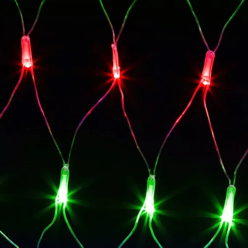 Vista 9 de 198 luces de red LED de 9.8 pies x 6.6 pies enchufables, 8 modos de iluminación de malla conectables, luces de red de Navidad impermeables al aire