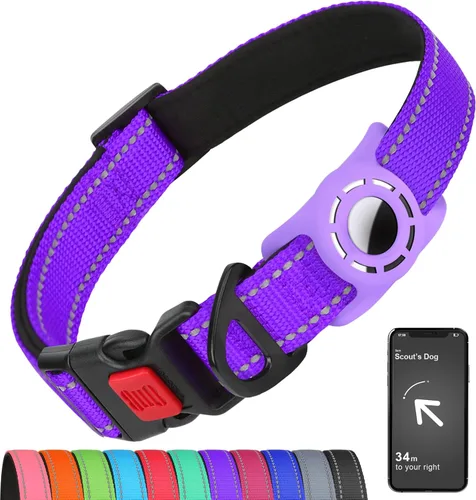 Vista 17 de Collar reflectante para perros pequeños con soporte de silicona
