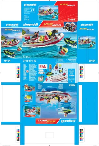 Vista 9 de Playmobil Bote de Bomberos con Scooter Acuático