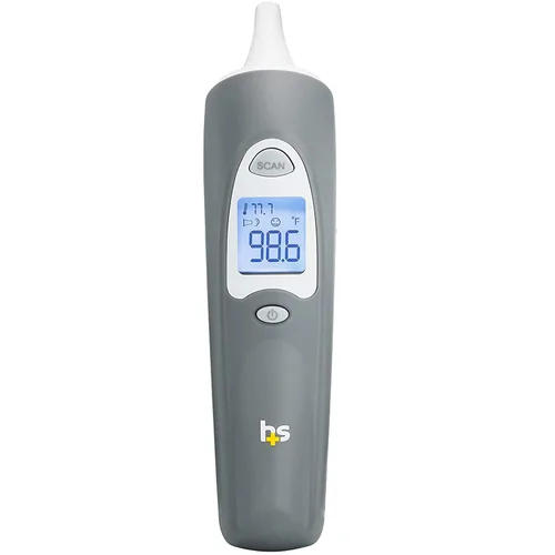 Vista 6 de HealthSmart Termómetro digital de oído para bebés, niños y adultos, resultados instantáneos y precisos, tecnología infrarroja, indicador de fiebre