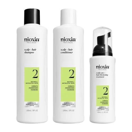 Vista 4 de NIOXIN Kits de sistema de engrosamiento del cuero cabelludo + cabello Para cabello natural, teñido y dañado con adelgazamiento ligero a progresado