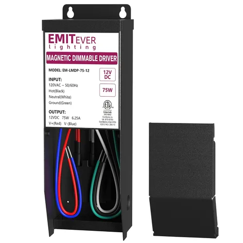 Vista 18 de EMITEVER Controlador LED magnético regulable de 200 W, fuente de alimentación magnética de transformador de 24 V, 120 VCA a 24 VCC, compatible