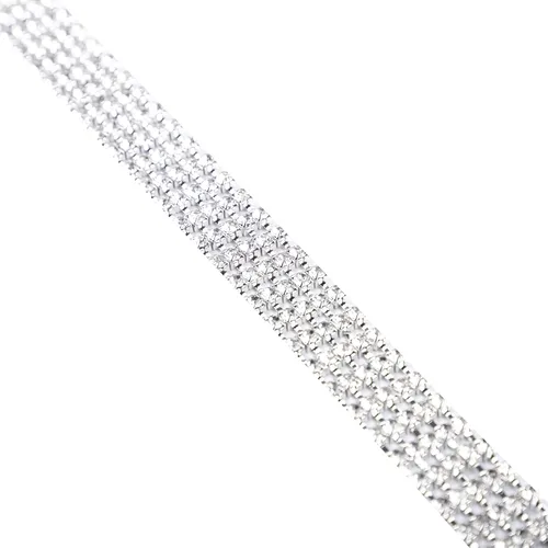 Vista 7 de LALA IKAI Cinturón de diamantes de imitación de cristal para mujer, cadena brillante con cinturón de doble junta tórica