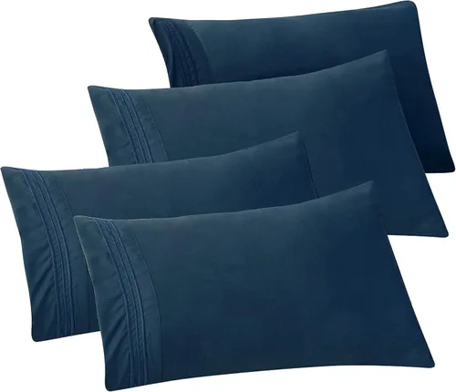 Vista 68 de Elegant Comfort Fundas de almohada sólidas de microfibra de alta calidad hotelera, tejido suave, resistente a las arrugas y a las manchas, fácil