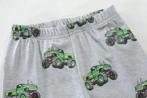 Vista 7 de Little Hand Pijamas de algodón para niños pequeños, diseño de dinosaurio, planetas, 2 piezas, ropa de dormir, conjuntos de ropa de dormir de 2 a 7