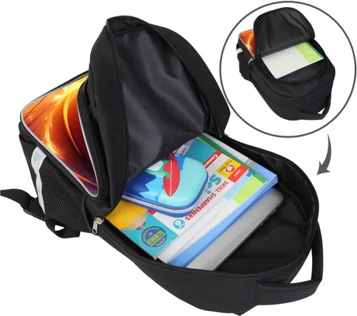 Vista 7 de Mochila para niños con patrón múltiple en la escuela primaria, A3-librero-baloncesto, Grande, Mochilas Daypack