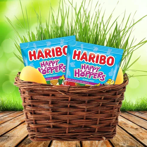 Vista 5 de Haribo Happy Hoppers Gummi Candy 4 oz (paquete de 2)