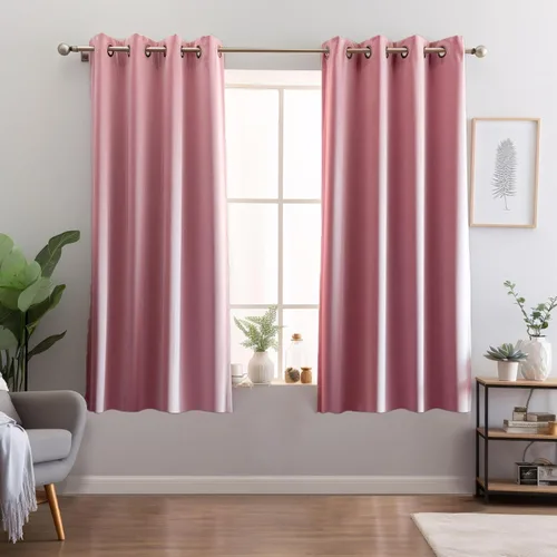 Vista 17 de Juego de 2 paneles de cortinas de terciopelo negro, cortinas súper suaves con ojales para decoración de sala de estar y dormitorio, reducción