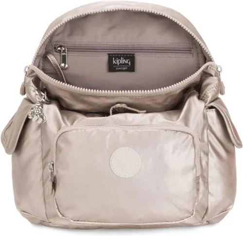 Vista 5 de Kipling CITY PACK MINI Mochila pequeña, Brillo metálico., Tamaño único