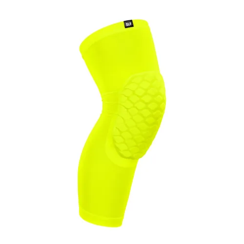 Vista 6 de SLEEFS Rodillera básica negra, manga de compresión, protección para correr, voleibol, baloncesto, todos los deportes, UPF 50+