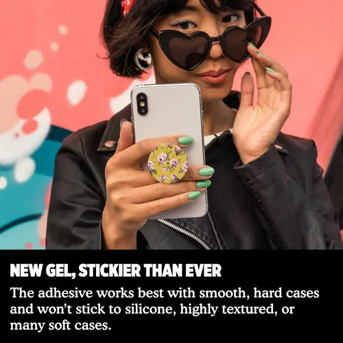 Vista 6 de PopSockets: PopGrip con tapa intercambiable para teléfonos y tabletas - English Rose