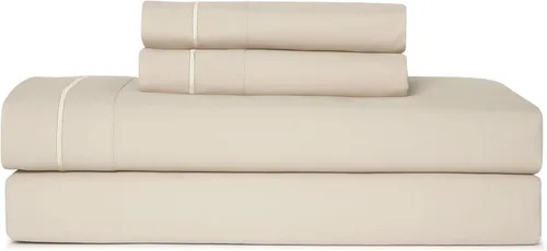 Vista 9 de Casual Living Juego de sábanas tamaño individual, microfibra refrescante, 3 piezas, color beige