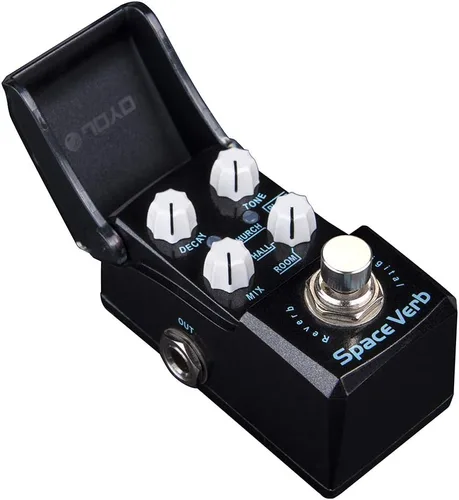 Vista 3 de JOYO Mini pedal de reverb digital con 4 modos de reverb para efecto de guitarra - True Bypass (Space Verb JF-317)