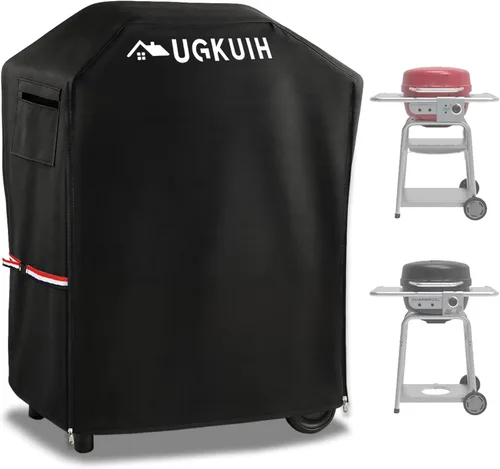 Vista 10 de Funda para Parrilla Compatible con CharBroil Bistro Pro Parrilla Eléctrica de Mesa, Cubierta de Mesa Resistente 600D Impermeable, Compatible