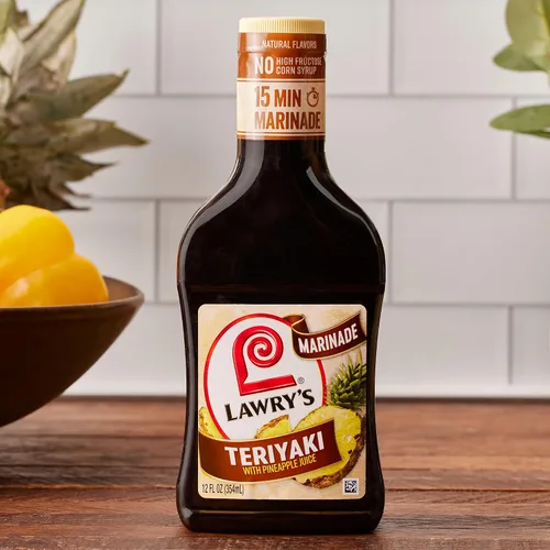 Vista 17 de Lawry's Teriyaki con adobo de jugo de piña, 12 fl oz