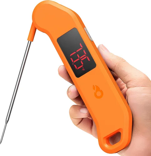 Vista 11 de Termómetro digital profesional para carne, lectura instantánea de 1 segundo, precisión de ± 0.5 ℉, termómetro de alimentos certificado NIST y NSF