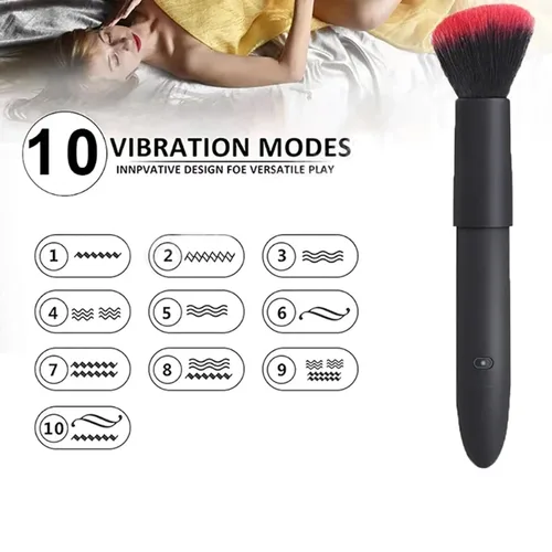 Vista 5 de 10 brochas de maquillaje motorizadas recargables por USB – Multifuncional cepillo de polvo suelto para corrector o rubor