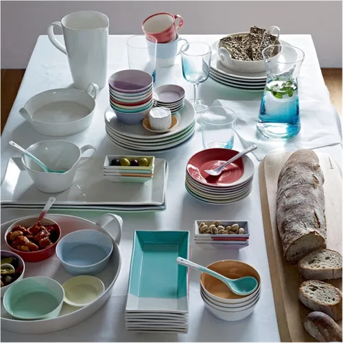 Vista 4 de Royal Doulton 1815 Juego de 4 platos llanos con patrones mixtos