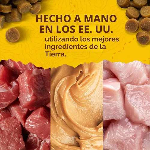 Vista 3 de Zuke's Mini Naturals Premios para entrenamiento de perros, suaves y masticables, con receta de pollo