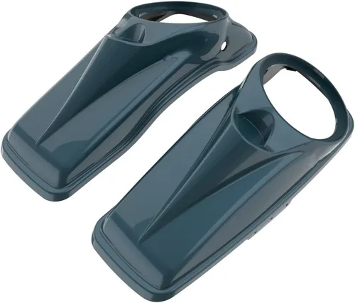 Vista 38 de Tapas para bocinas de motocicleta aptas para 2014+ Harley Touring Hard Saddle Bags - Whisky ámbar, 8 pulgadas Amber Whiskey