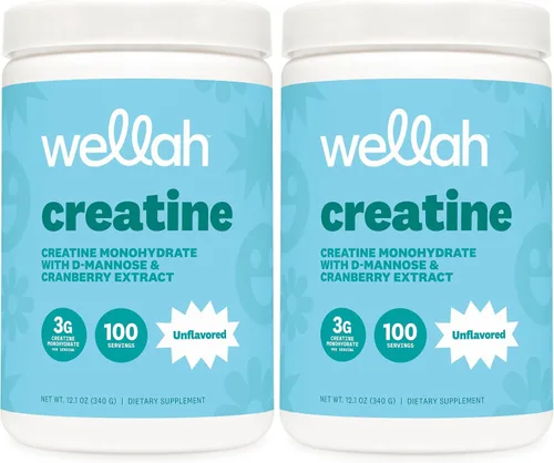 Vista 9 de Wellah Creatina para mujer (Blue Hawaii) 50 porciones, 0.11 onzas por porción Con diente de león y extracto de arándano