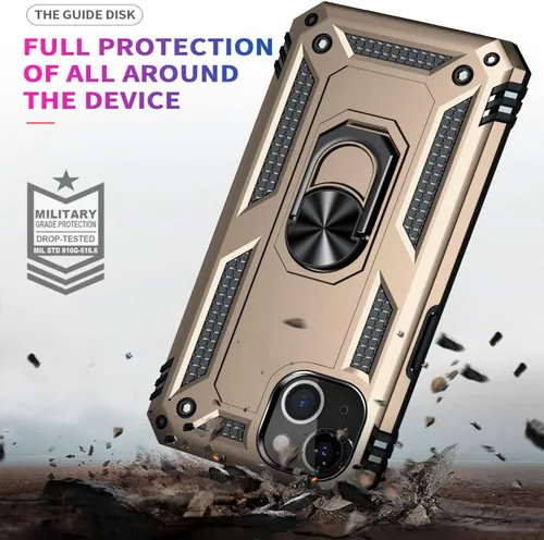 Vista 7 de STARSHOP Funda compatible con iPhone 13 Mini, con protector de pantalla de vidrio templado incluido, protección contra caídas de grado militar a