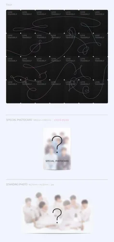 Vista 3 de BTS [LOVE YOURSELF TEAR] 3er álbum R Ver CD+PhotoBook+MiniBook+PhotoCard+StandingPhoto+Número de seguimiento K-POP SELLADO