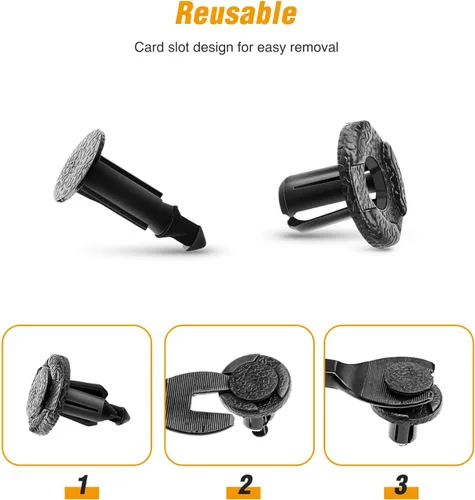 Vista 37 de GOOACC Juego de tornillos para placa de matrícula, tornillos de acero inoxidable con tuercas de nylon para sujetar placas de matrícula delanteras