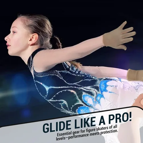 Vista 8 de Kami-So Figure Skating Gloves for Competition & Practice Skate Training Gloves with Gel Wrist Support & Protective Padding Thermal Skating