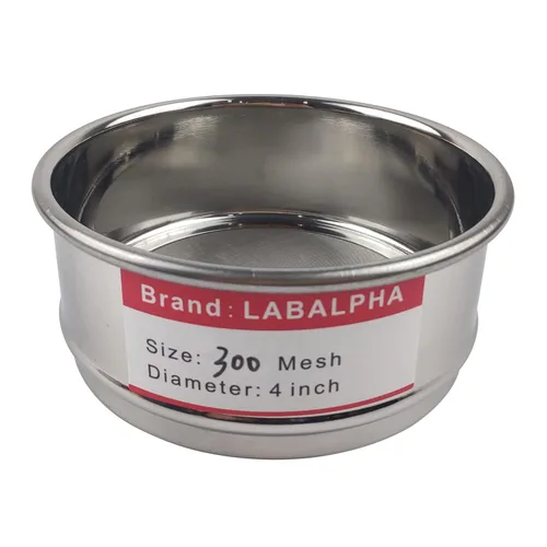 Vista 25 de LABALPHA Bandeja para tamices de laboratorio con tapa, 4'' de diámetro, acero inoxidable 304