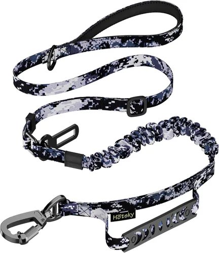 Vista 16 de Hotsky Bungee táctico que absorbe los golpes, correa fuerte para perro, CP