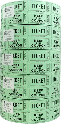 Vista 13 de INDIANA TICKET CO. 2000 boletos morados para rifas de doble rollo, boletos para rifas 50/50, entradas para eventos, carnavales, premios de puertas