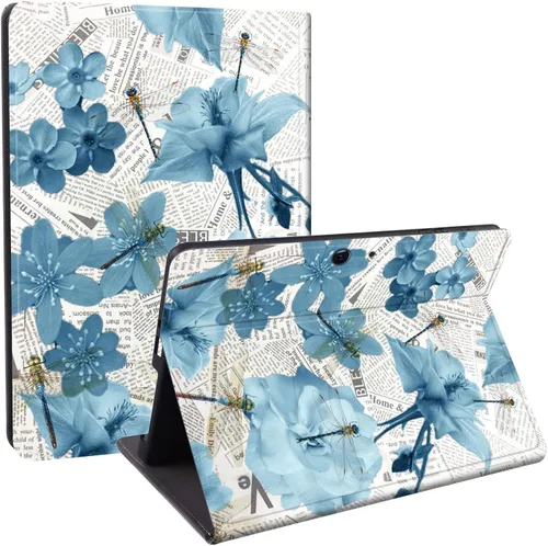 Vista 10 de Funda diseñada para Microsoft Surface Pro 11/10/9, protección ligera, múltiples ángulos, piel sintética, delgada, con función de encendido y apagado