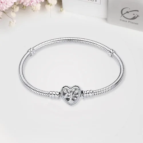 Vista 3 de Pulsera de serpiente de plata esterlina S925