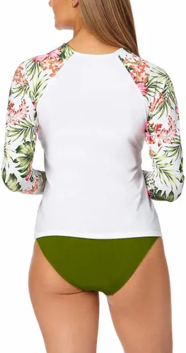 Vista 3 de Hurley Rashguard de manga larga UPF 50+ para mujer