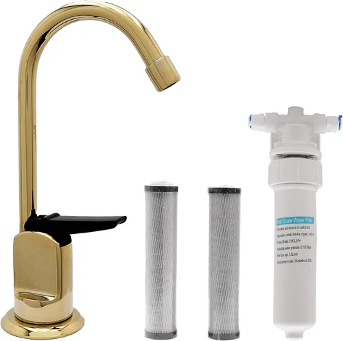 Vista 17 de Westbrass CO127-11 Kit de grifo dispensador de agua fría pura estilo Touch-Flo de 6 pulgadas con unidad de filtro en línea debajo del fregadero y 2