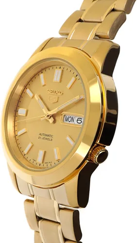 Vista 2 de Reloj Seiko 5 Clásico Automático Tono Oro SNKK20K1