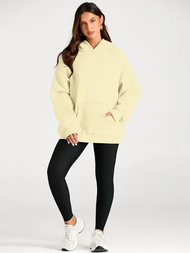 Vista 243 de Trendy Queen - Sudaderas extragrandes con capucha para mujer, suéteres de manga larga, sin botones, de vellón, de otoño, ropa de invierno